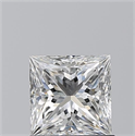 Natural Diamond 1.02 Carats, Princess with  Cut, F Color, VS2 Clarity and Certified by GIA