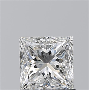 Picture of Natural Diamond 1.02 Carats, Princess with  Cut, F Color, VS2 Clarity and Certified by GIA
