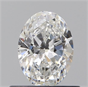 Natural Diamond 0.50 Carats, Oval with  Cut, E Color, VS1 Clarity and Certified by GIA