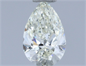 Natural Diamond 0.70 Carats, Pear with  Cut, J Color, VVS2 Clarity and Certified by IGI