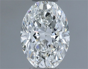 Picture of Natural Diamond 0.50 Carats, Oval with  Cut, H Color, VVS2 Clarity and Certified by IGI