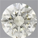 Natural Diamond 0.70 Carats, Round with Excellent Cut, L Color, VVS2 Clarity and Certified by IGI