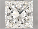 Natural Diamond 1.51 Carats, Princess with  Cut, J Color, VVS1 Clarity and Certified by IGI