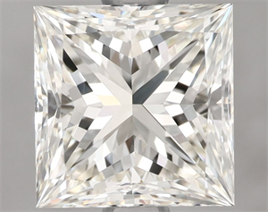 Picture of Natural Diamond 1.51 Carats, Princess with  Cut, J Color, VVS1 Clarity and Certified by IGI