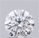 Lab Grown Diamond 1.02 Carats, Round with Ideal Cut, D Color, VVS2 Clarity and Certified by IGI