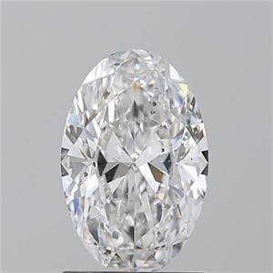 Picture of Natural Diamond 1.30 Carats, Oval with  Cut, F Color, SI1 Clarity and Certified by GIA
