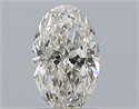 Natural Diamond 1.21 Carats, Oval with  Cut, J Color, SI2 Clarity and Certified by GIA