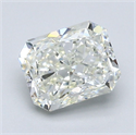 Natural Diamond 1.51 Carats, Radiant with  Cut, J Color, VS2 Clarity and Certified by GIA