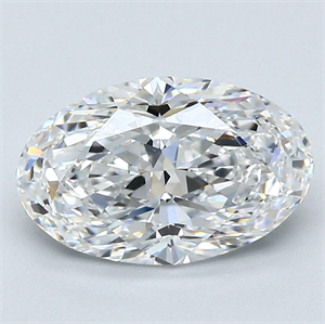 Picture of Natural Diamond 1.82 Carats, Oval with  Cut, F Color, VVS1 Clarity and Certified by GIA