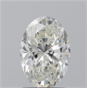 Natural Diamond 1.70 Carats, Oval with  Cut, J Color, SI2 Clarity and Certified by GIA