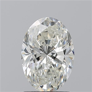 Picture of Natural Diamond 1.70 Carats, Oval with  Cut, J Color, SI2 Clarity and Certified by GIA