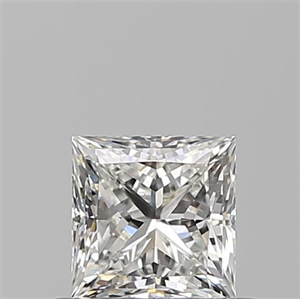 Picture of Natural Diamond 0.63 Carats, Princess with  Cut, G Color, VVS2 Clarity and Certified by GIA
