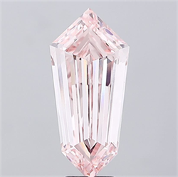 Picture of Lab Grown Diamond 7.15 Carats, HEXAGONAL with  Cut, Fancy Intense Pink Color, VS1 Clarity and Certified by IGI