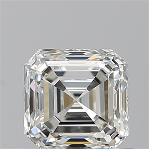Picture of Natural Diamond 0.80 Carats, Asscher with  Cut, J Color, VVS1 Clarity and Certified by GIA