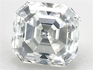 Foto Diamante Natural 1.50 quilates, Asscher , Color D, claridad VS1 y certificado GIA de
