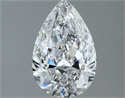 Natural Diamond 1.20 Carats, Pear with  Cut, E Color, SI2 Clarity and Certified by GIA