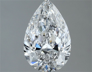 Picture of Natural Diamond 1.20 Carats, Pear with  Cut, E Color, SI2 Clarity and Certified by GIA