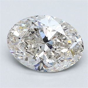 Picture of Natural Diamond 1.50 Carats, Oval with  Cut, I Color, SI2 Clarity and Certified by GIA