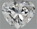 Natural Diamond 0.71 Carats, Heart with  Cut, D Color, SI2 Clarity and Certified by HRD