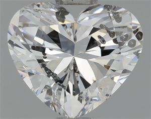 Picture of Natural Diamond 0.71 Carats, Heart with  Cut, D Color, SI2 Clarity and Certified by HRD