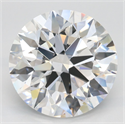 Lab Grown Diamond 4.40 Carats, Round with Excellent Cut, D Color, VVS1 Clarity and Certified by GIA