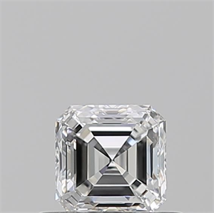 Picture of Natural Diamond 0.51 Carats, Asscher with  Cut, E Color, VVS2 Clarity and Certified by GIA