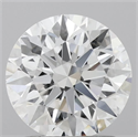 Lab Grown Diamond 1.53 Carats, Round with Ideal Cut, D Color, VS1 Clarity and Certified by IGI