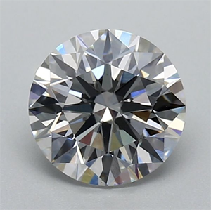 Picture of Lab Grown Diamond 1.11 Carats, Round with Ideal Cut, F Color, VS1 Clarity and Certified by IGI