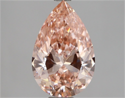 Picture of Lab Grown Diamond 2.52 Carats, Pear with  Cut, Fancy Intense Pink Color, VS1 Clarity and Certified by IGI
