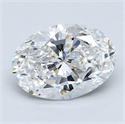 Diamante Natural 2.51 quilates, Ovalado , Color F, claridad VS2 y certificado GIA