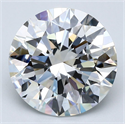 Natural Diamond 4.86 Carats, Round with Excellent Cut, F Color, VS1 Clarity and Certified by GIA