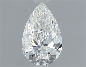 Picture of Natural Diamond 0.41 Carats, Pear with  Cut, H Color, VS1 Clarity and Certified by GIA