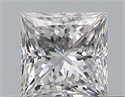 Natural Diamond 0.41 Carats, Princess with  Cut, D Color, VVS1 Clarity and Certified by GIA