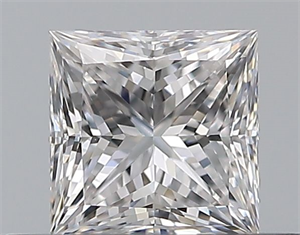 Picture of Natural Diamond 0.41 Carats, Princess with  Cut, D Color, VVS1 Clarity and Certified by GIA