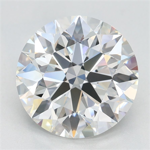Picture of Lab Grown Diamond 2.51 Carats, Round with Ideal Cut, E Color, IF Clarity and Certified by IGI