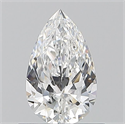 Natural Diamond 0.61 Carats, Pear with  Cut, E Color, VVS2 Clarity and Certified by GIA