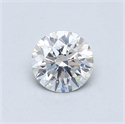 Natural Diamond 0.61 Carats, Round with Excellent Cut, G Color, SI2 Clarity and Certified by GIA