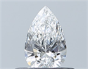 Natural Diamond 0.30 Carats, Pear with  Cut, E Color, IF Clarity and Certified by GIA