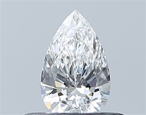 Picture of Natural Diamond 0.30 Carats, Pear with  Cut, E Color, IF Clarity and Certified by GIA