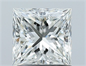 Natural Diamond 1.04 Carats, Princess with  Cut, H Color, VS2 Clarity and Certified by GIA