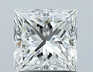 Picture of Natural Diamond 1.04 Carats, Princess with  Cut, H Color, VS2 Clarity and Certified by GIA