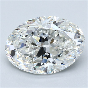 Foto Diamante Natural 2.80 quilates, Ovalado , Color G, claridad VVS2 y certificado GIA de