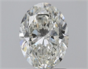 Natural Diamond 1.29 Carats, Oval with  Cut, H Color, VS2 Clarity and Certified by GIA