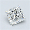 Diamante Natural 1.08 quilates, Princesa , Color F, claridad VVS1 y certificado GIA