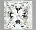 Natural Diamond 0.51 Carats, Princess with  Cut, H Color, VVS2 Clarity and Certified by IGI