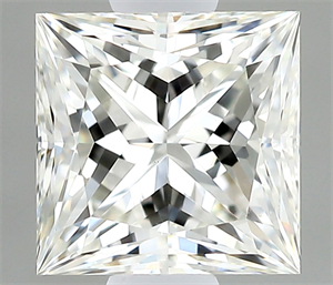 Picture of Natural Diamond 0.51 Carats, Princess with  Cut, H Color, VVS2 Clarity and Certified by IGI