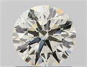 Natural Diamond 1.05 Carats, Round with Excellent Cut, J Color, SI1 Clarity and Certified by IGI