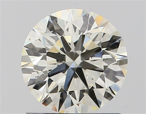 Picture of Natural Diamond 1.05 Carats, Round with Excellent Cut, J Color, SI1 Clarity and Certified by IGI