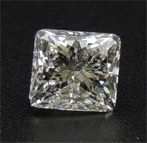 Foto Diamante Natural 1.01 quilates, Princesa , Color H, claridad I1 y certificado GIA de