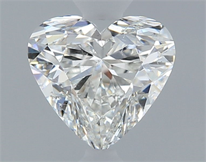 Picture of Natural Diamond 0.50 Carats, Heart with  Cut, G Color, SI1 Clarity and Certified by GIA